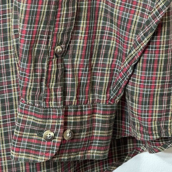 Roundtree & Yorke Shirt Men's XLT Button Up Multicolor Plaid Pocket Long Sleeve - Picture 2 of 8
